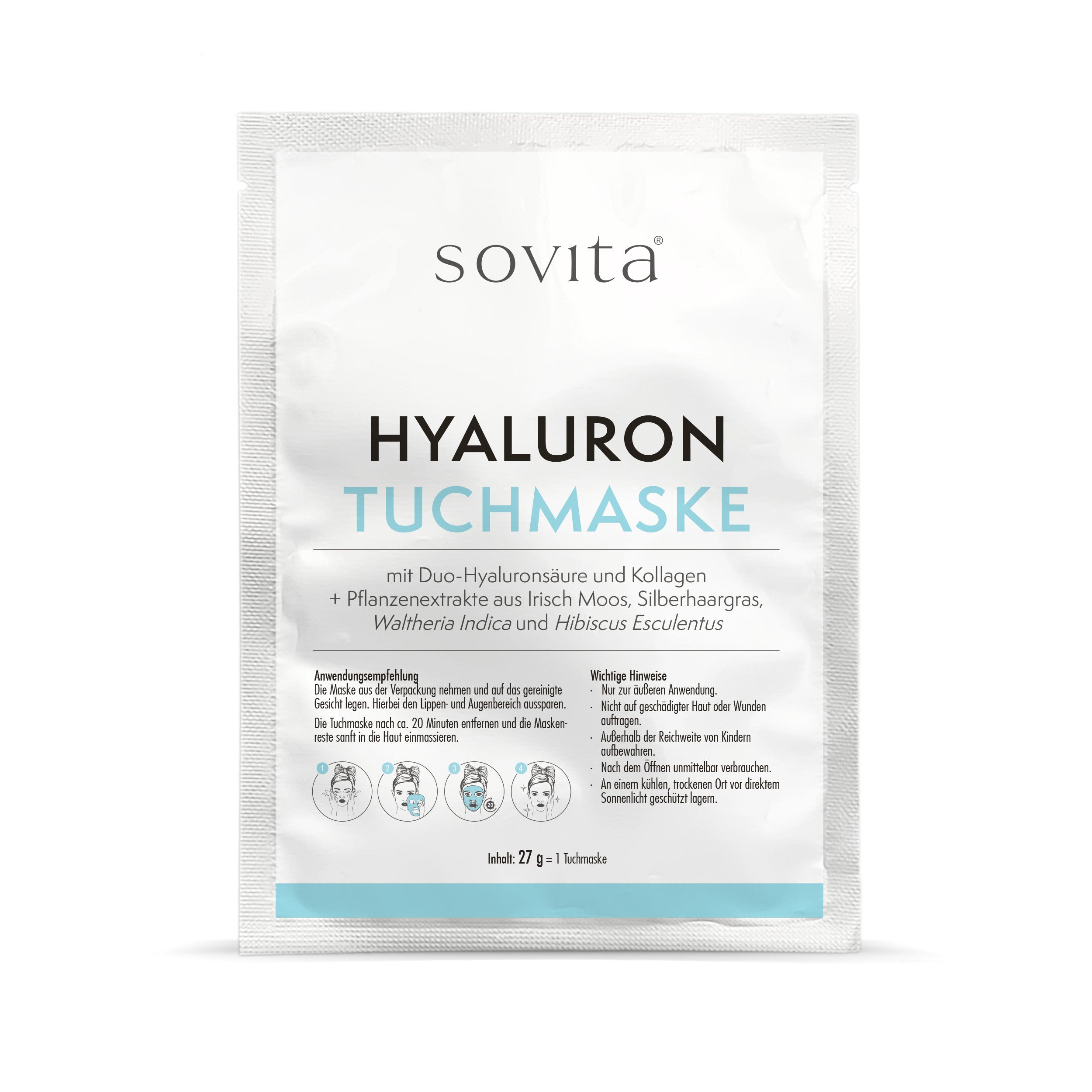 hyaluronsäure aufbewahrung sovita Hyaluron Tuchmaske