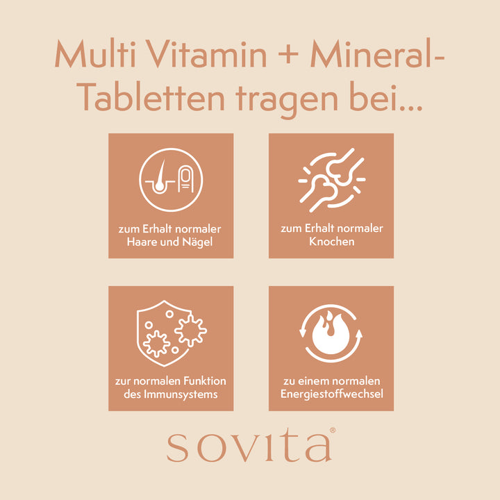 sovita Multi Vitamin + Mineral-Tabletten