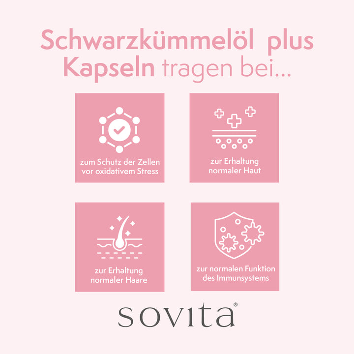 sovita Schwarzkümmelöl Plus Kapseln