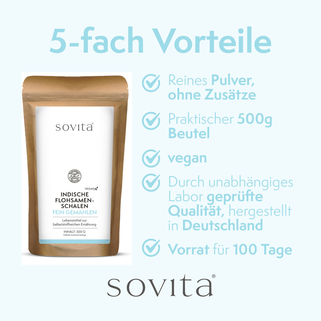 sovita Indische Flohsamenschalen