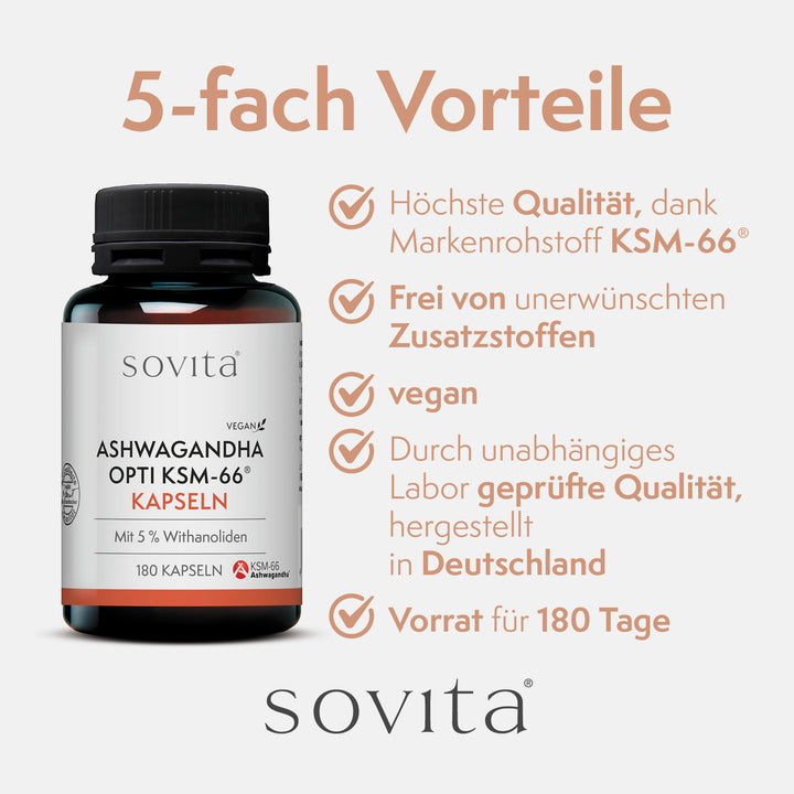 sovita Ashwagandha Opti KSM-66 Kapseln