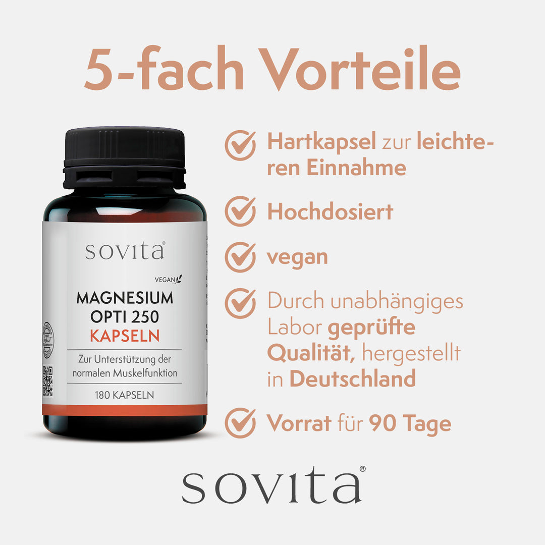 sovita Magnesium Opti 250 Kapseln