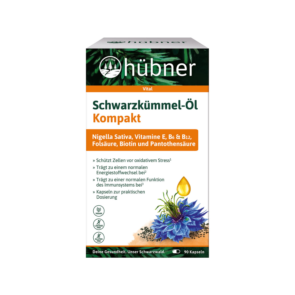 Hübner Schwarzkümmel-Öl Kompakt 90 Kapseln