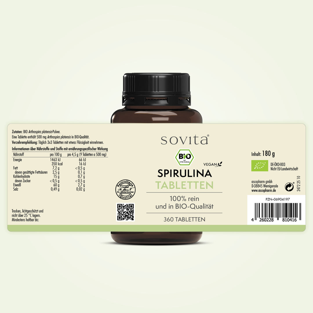 sovita BIO Spirulina 500mg Tabletten
