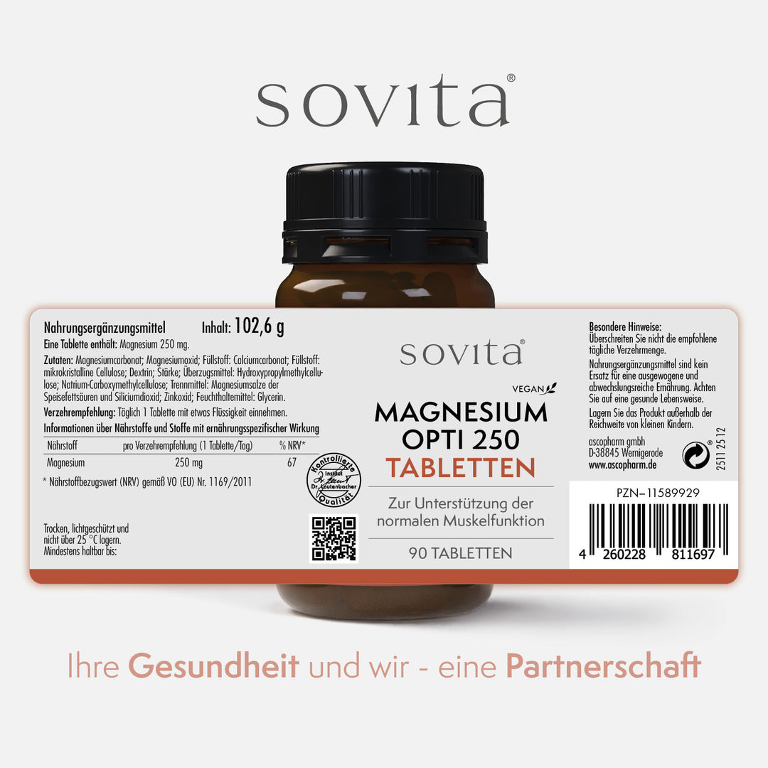 sovita Magnesium Opti 250 Tabletten