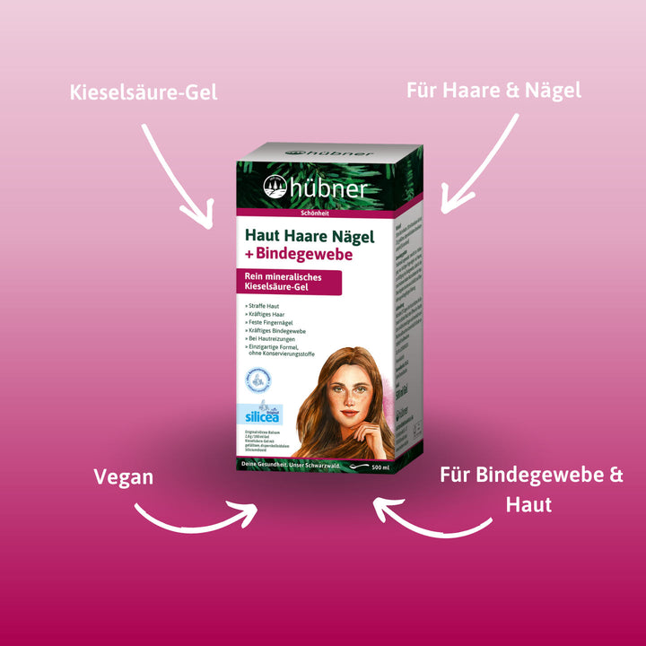 hübner® Haut Haare Nägel + Bindegewebe 2x 500ml Doppelpack