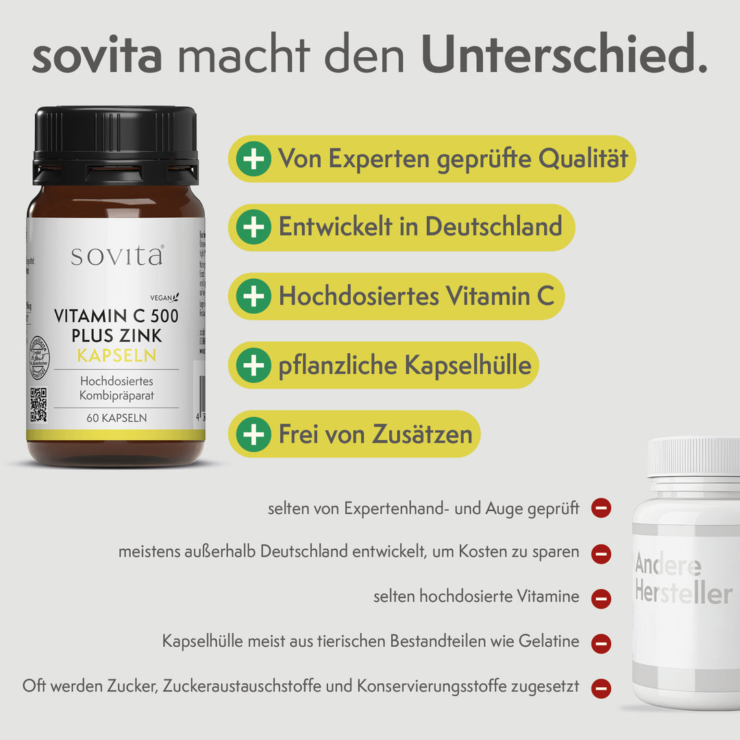 sovita Vitamin C 500 Plus Zink Kapseln