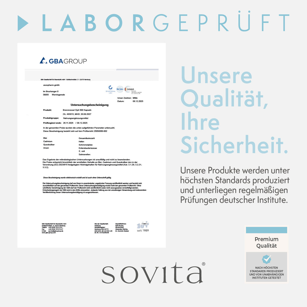 sovita Brennnessel Opti 500 Kapseln