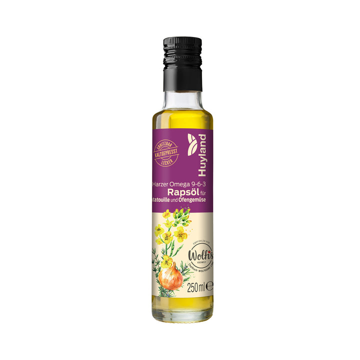 Huyland Harzer Rapsöl für Ratatouille und Ofengemüse (250 ml)