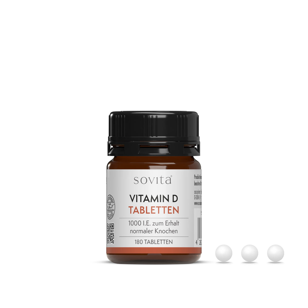 Ascopharm Vitamin D Tabletten 180 Stk. mit 25 µg Vitamin D3 pro Tagesdosis 1, 1 er 180 St.