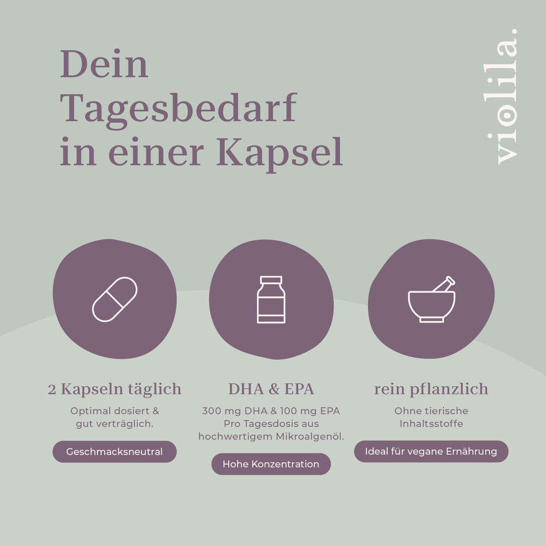 violila Omega 3 Algenöl Kapseln