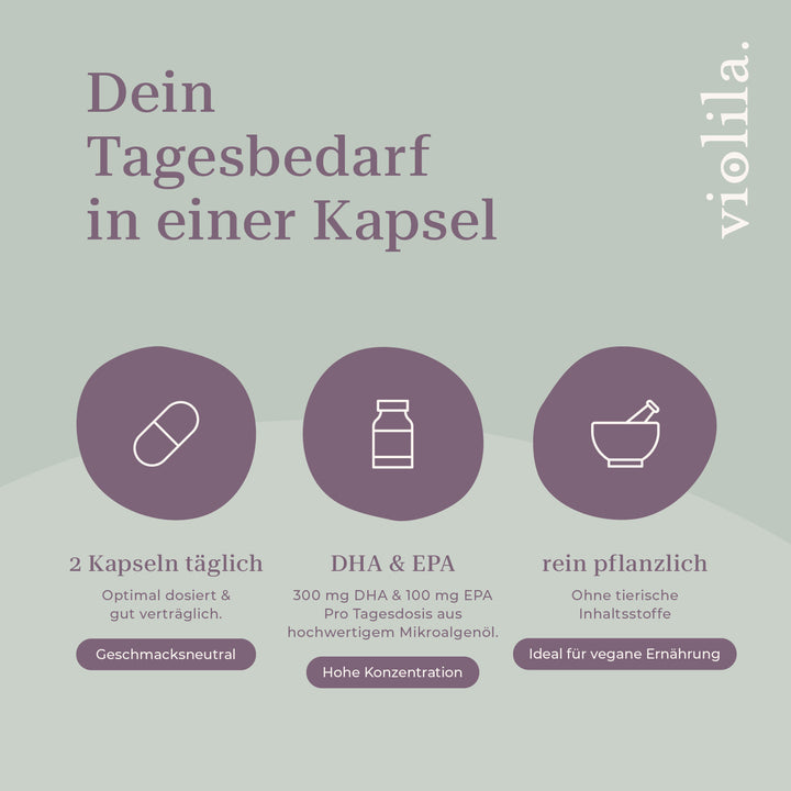 violila Omega 3 Algenöl Kapseln