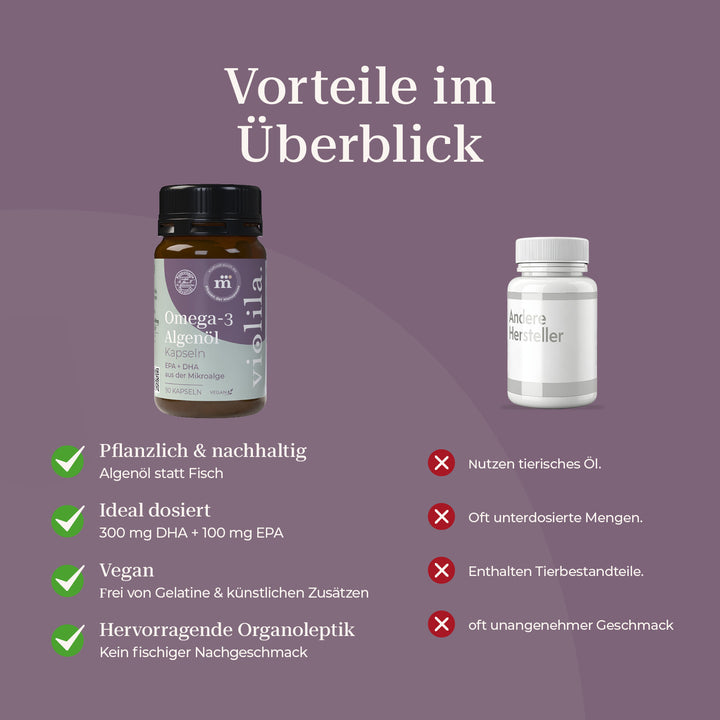 violila Omega 3 Algenöl Kapseln