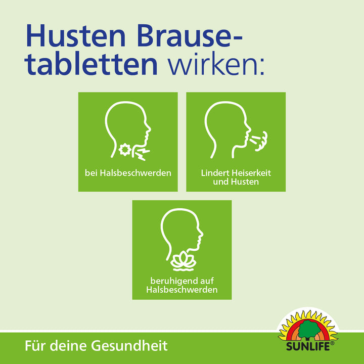 SUNLIFE Husten Brausetabletten (20 Stk.)