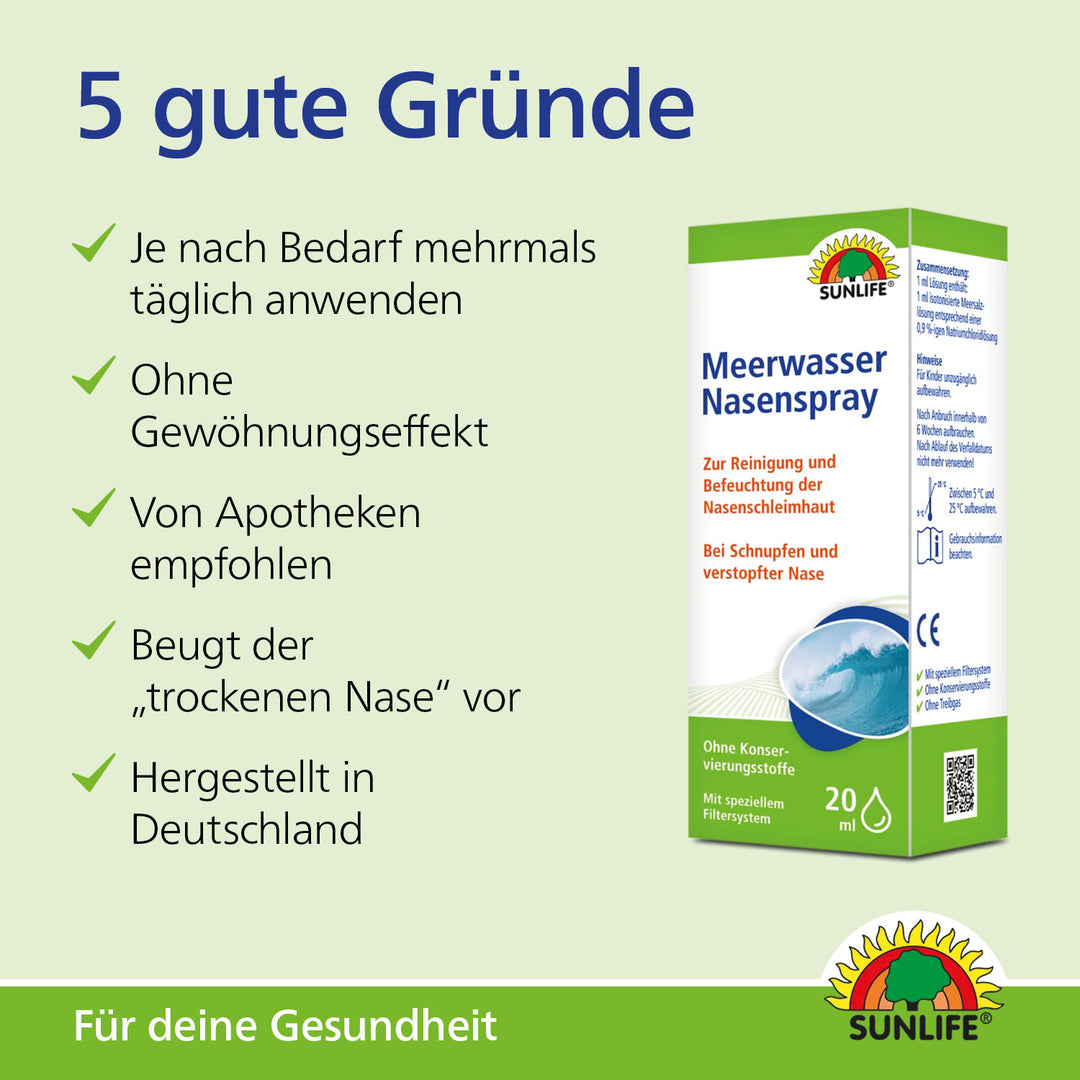 SUNLIFE Meerwasser Nasenspray (20 ml)