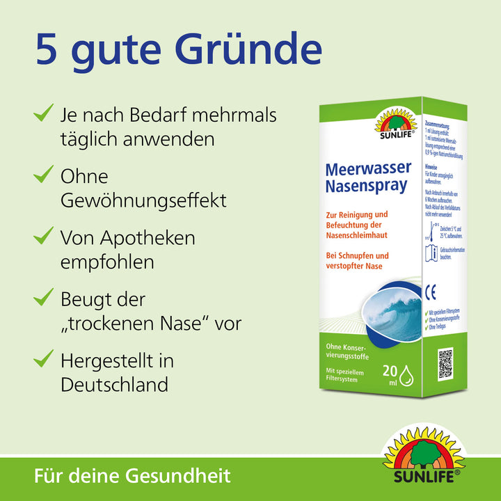 SUNLIFE Meerwasser Nasenspray (20 ml)