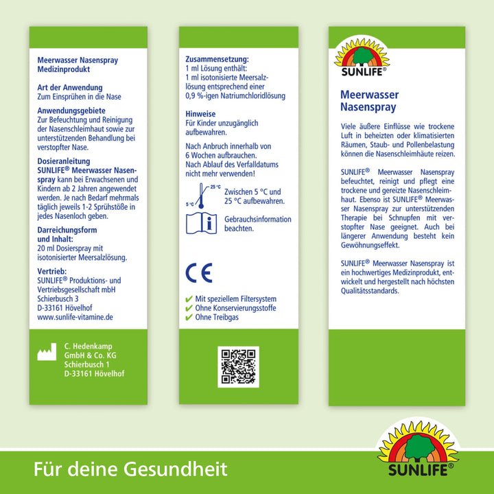 SUNLIFE Meerwasser Nasenspray (20 ml)