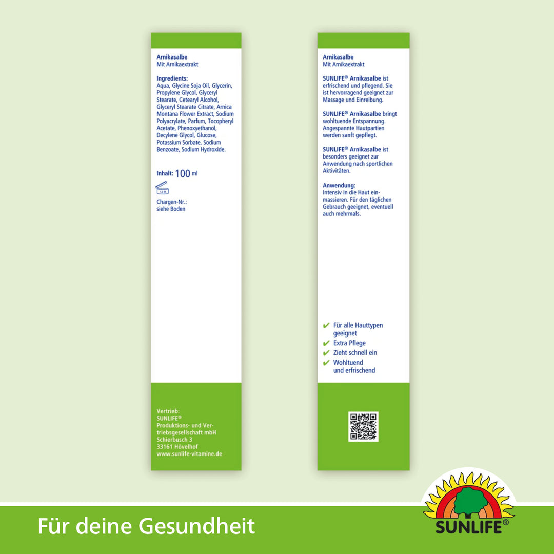 SUNLIFE Arnikasalbe (100 ml)