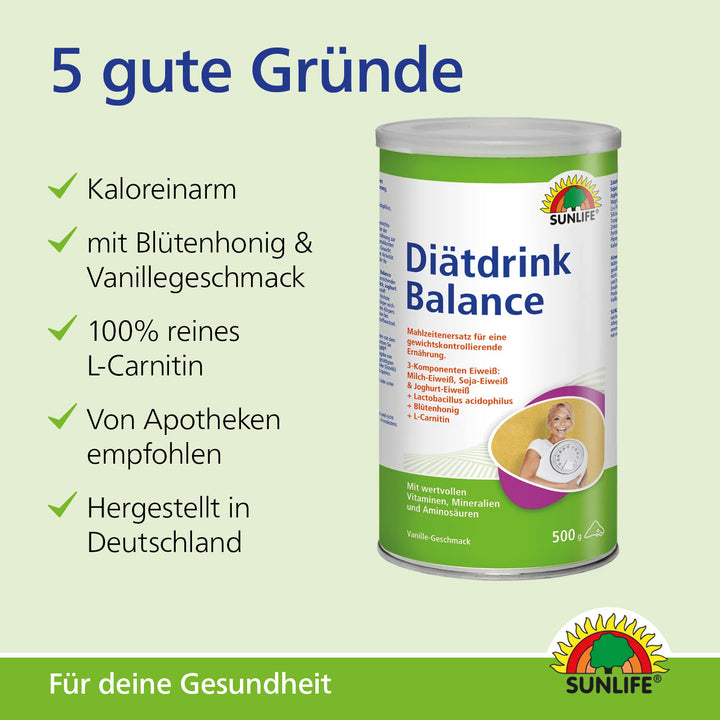 SUNLIFE Diätdrink Balance Vanille (500 g)