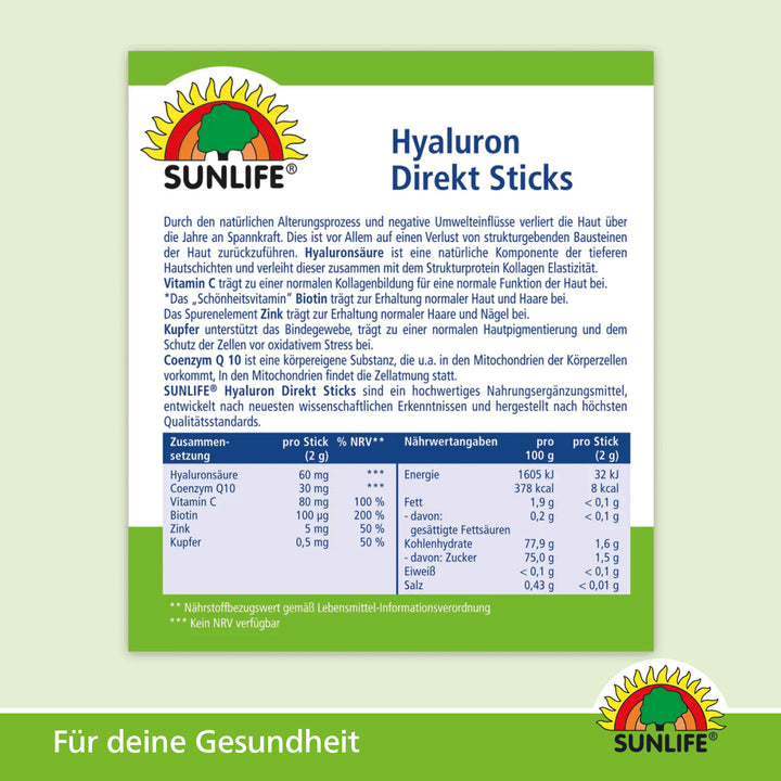 SUNLIFE Hyaluron Q10 (20 Sticks)