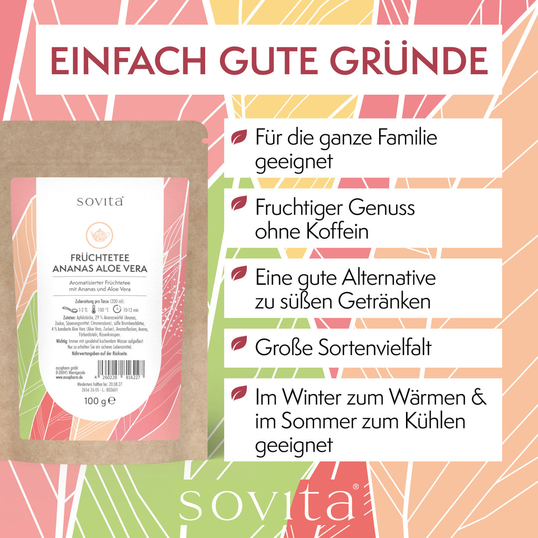 sovita Früchtetee Ananas Aloe Vera