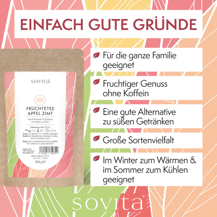 sovita Früchtetee Apfel Zimt