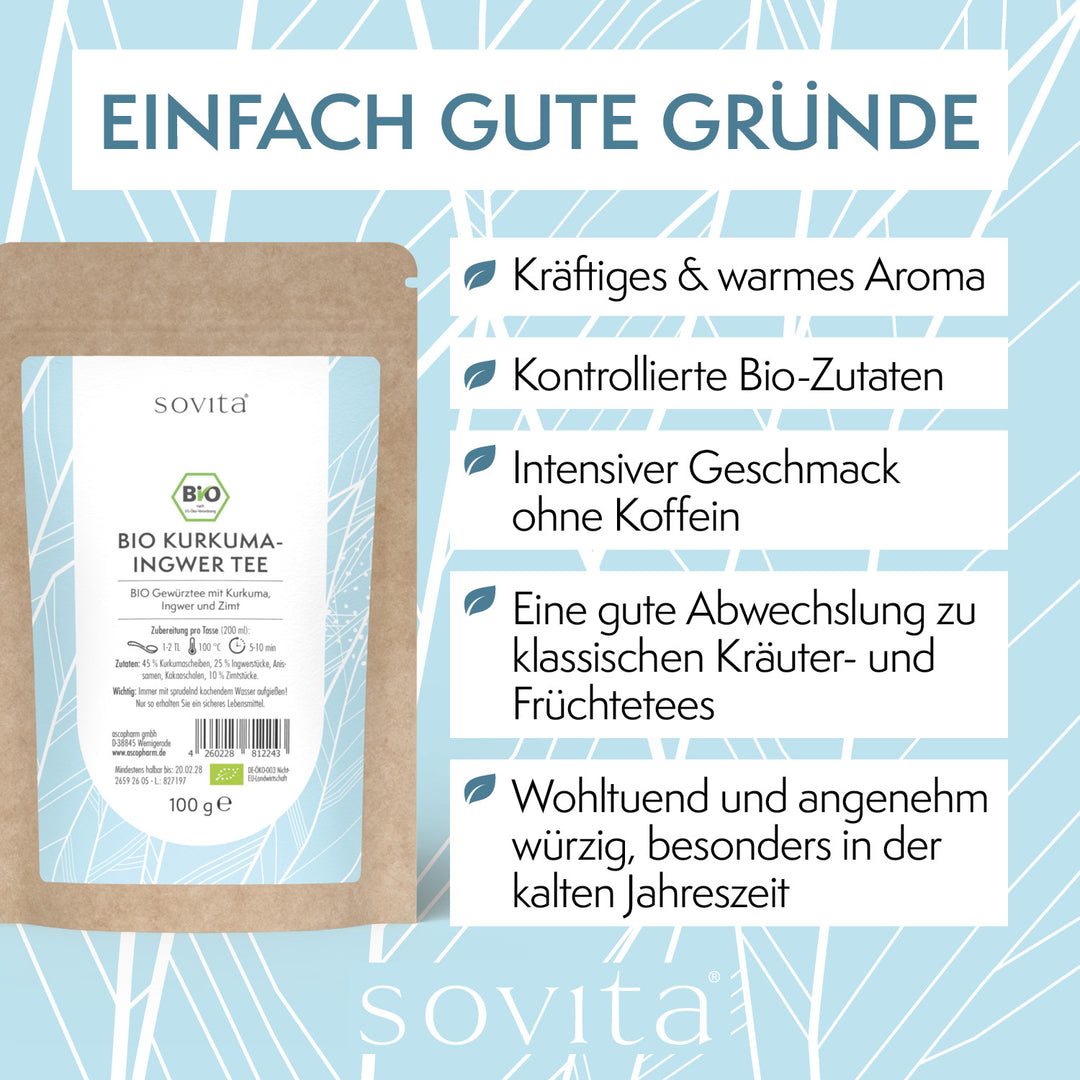 sovita Bio Kurkuma-Ingwer Tee