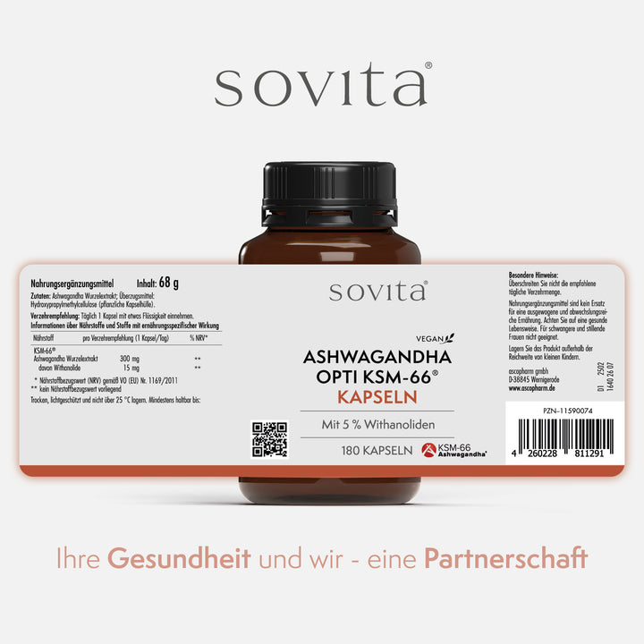sovita Ashwagandha Opti KSM-66 Kapseln