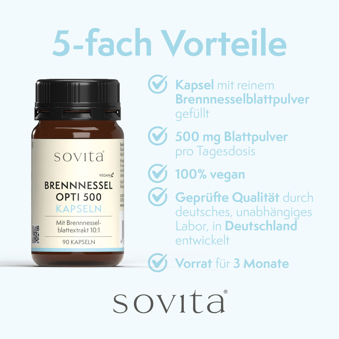 sovita Brennnessel Opti 500 Kapseln
