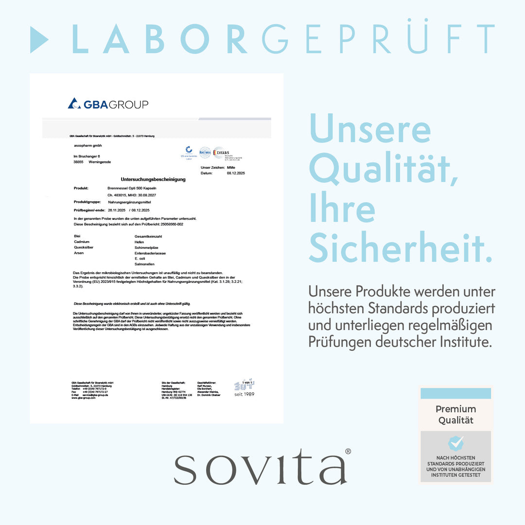 sovita Brennnessel Opti 500 Kapseln