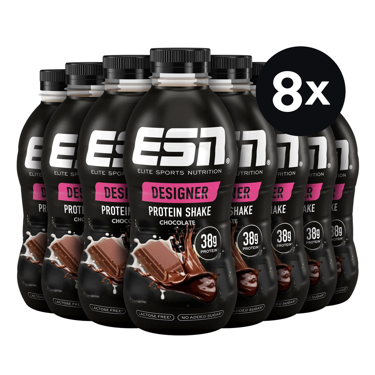 ESN Designer Protein Shake V2 - 8 x 330ml / Chocolate