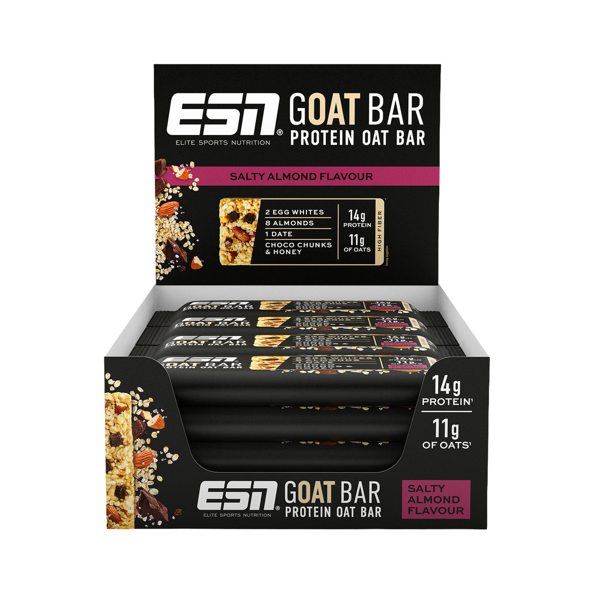 ESN GOAT Bar Salty Almond | 12 x 55g