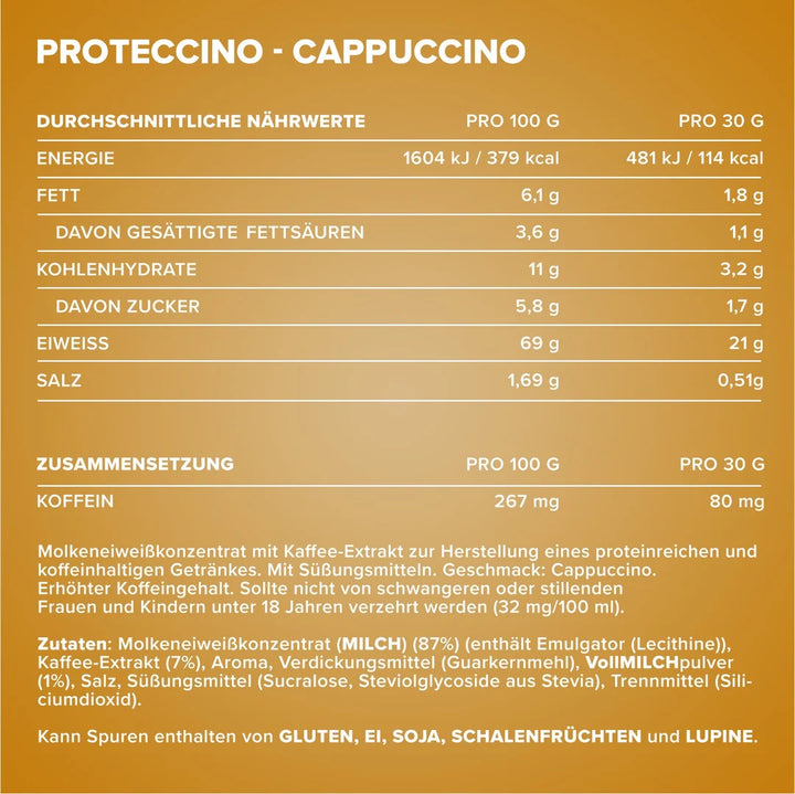 IronMaxx - Proteccino Cappuccino Flavour (500 g Beutel)
