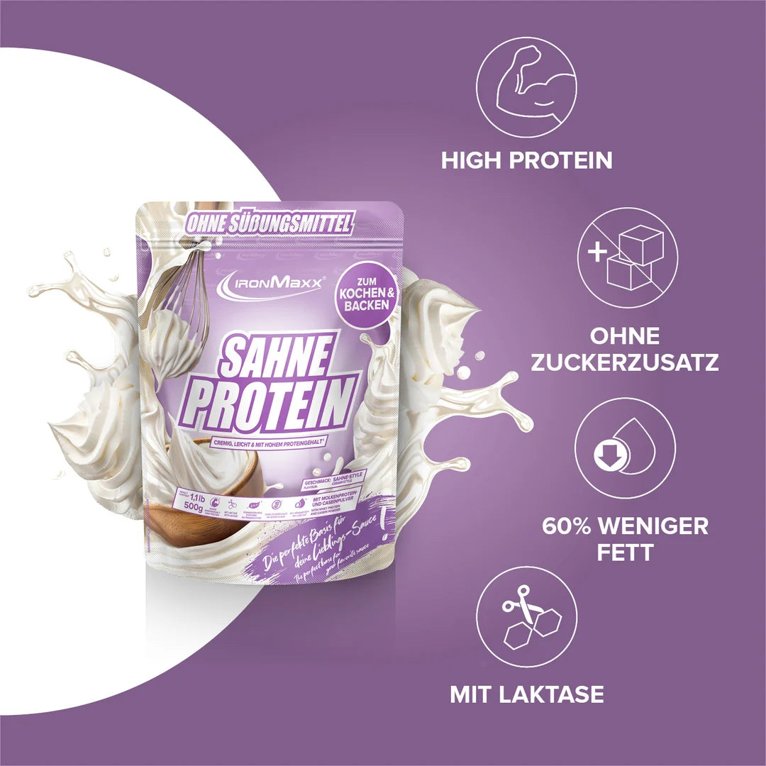 IronMaxx - Sahne Protein Sahne Style (500 g Beutel)