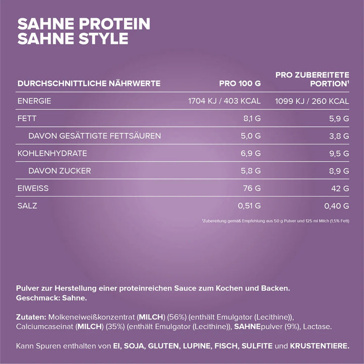 IronMaxx - Sahne Protein Sahne Style (500 g Beutel)