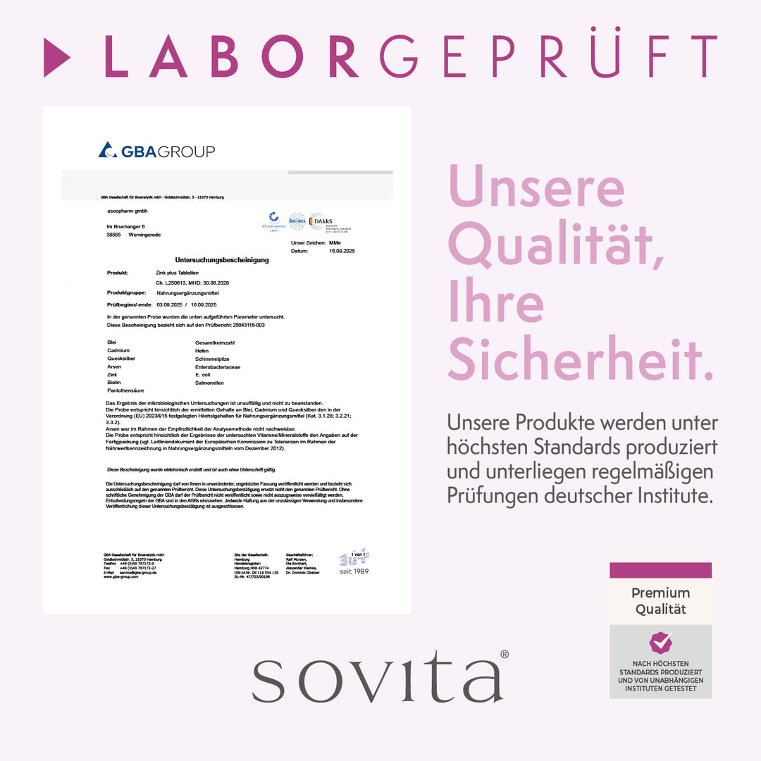 sovita Zink Plus Tabletten