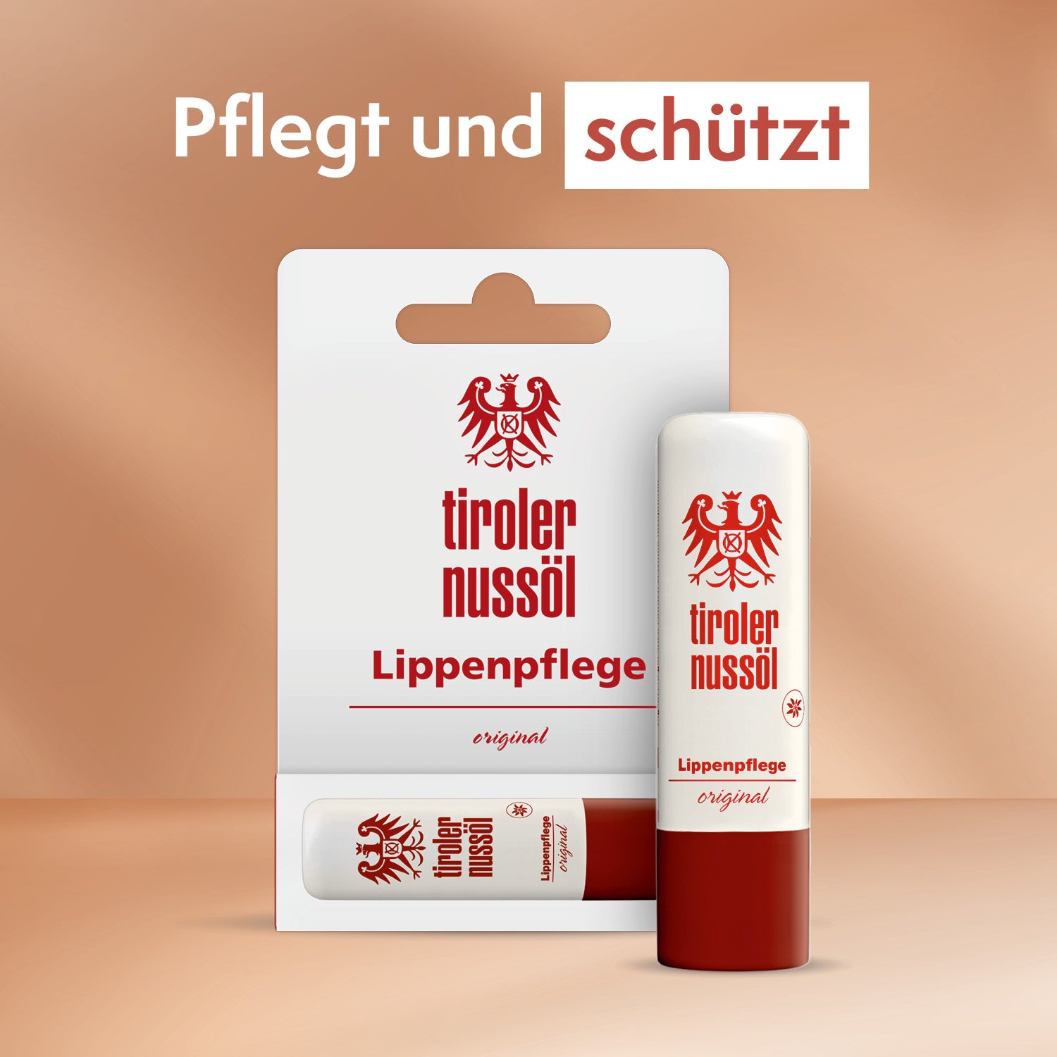 TIROLER NUSSÖL Lippenpflege-Stift – Natürliche Pflege Für Trockene Lippen | 4,8 G