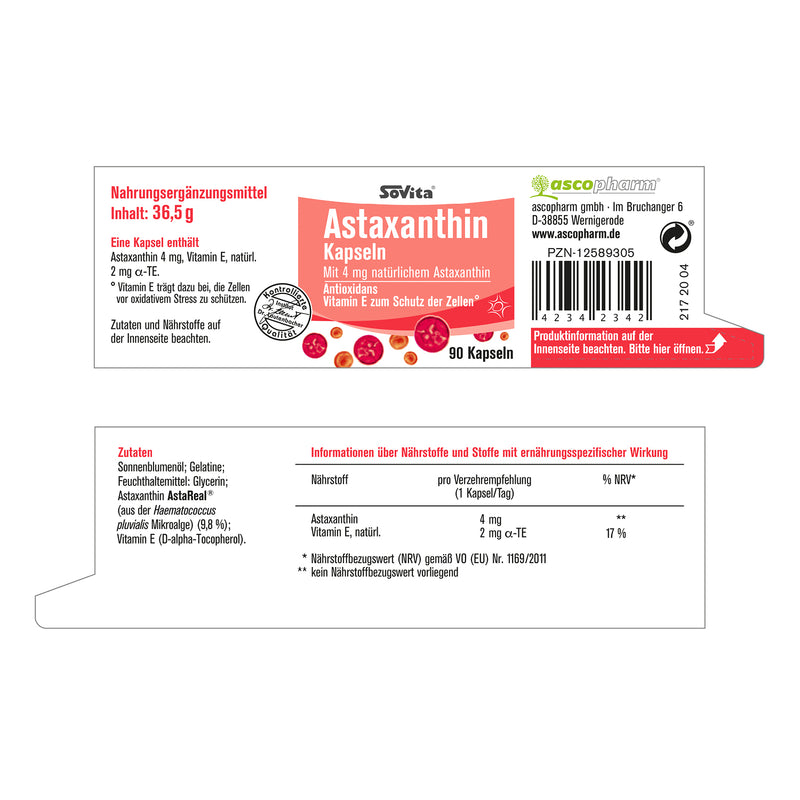 sovita Astaxanthin Kapseln