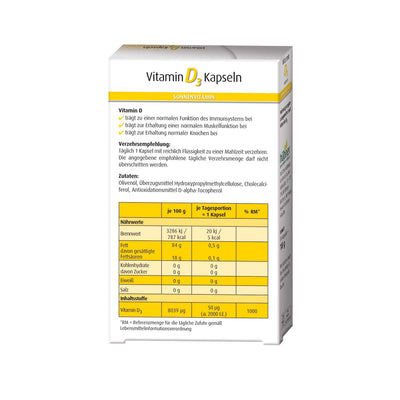 Hübner Vitamin D3 Kapseln